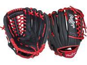Rawlings RCS175BS 11.75 RCS Narrow Fit Youth Baseball Glove Black Red New!