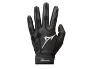 2017 1 Pair Mizuno 330363 Covert Adult Medium Black Batting Gloves New!