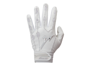 2017 1 Pair Mizuno 330363 Covert Adult Medium White Batting Gloves New!