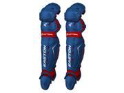 1Pr Easton Force Royal Red Intermediate Catcher s Leg Guards Fits Ages 13 15