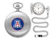 NCAA Men s Arizona Wildcats Pocket Watch Silver