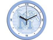 NCAA Memphis Tigers Baby Blue Wall Clock