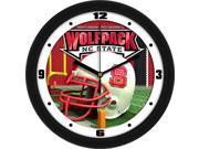 NCAA North Carolina State Wolfpack Football Helmet Wall Clock