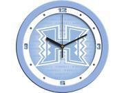 NCAA Hawaii Warriors Baby Blue Wall Clock