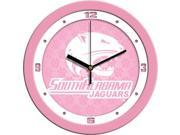 NCAA South Alabama Jaguars Pink Wall Clock