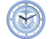 NCAA Colorado State Rams Baby Blue Wall Clock