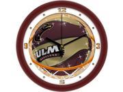 NCAA Louisiana Monroe Warhawks Slam Dunk Wall Clock