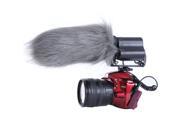 Movo WS3 Furry Outdoor Microphone Windscreen Muff for Large Shotgun Microphones up to 7 X 55mm L x D Fits the Rode Videomic TAKSTAR SGC 598 Similar Mics