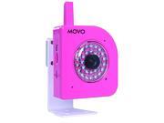 Movo NT4000 720p HD Wi Fi Enabled IP Network Camera with Motion Audio Detection Day Night Infrared Pink