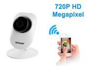 Sricam SP009B 720P H.264 Wifi 1.0 Megapixel Wireless Infrared TF Slot IR cut Lens Night Vision Security IP Camera White