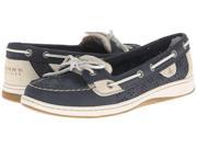 Sperry Top Sider Angelfish Navy Perfs Cut Out Flower Boat Shoe Loafer Size 7.5
