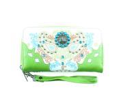 AW 1105 Turquoise Stoned Wallet