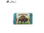 MW275 W003 Montana West Western Buffalo Collection Wallet Turquoise