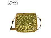 LEA 6015 Delila 100% Genuine Leather Tooled Collection Yellow