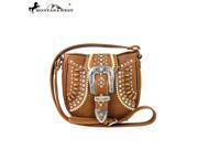 MW165 8287 Montana West Buckle Collection Messenger Handbag Brown