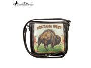 MW275 8287 Montana West Western Plains Iconic Collection Messenger Handbag Coffee