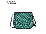 LEA 6015 Delila 100% Genuine Leather Tooled Collection Turquoise