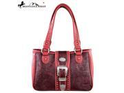 MW171 8394 Montana West Buckle Collection Handbag Red