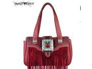 TR30 8247 Montana West Trinity Ranch Fringe Design Handbag Red