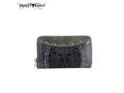 TR04 W003 Montana West Western Tooled Collection Wallet Grey