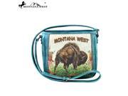 MW275 8287 Montana West Western Plains Iconic Collection Messenger Handbag Turquoise