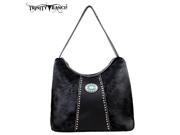 TR17 8284 Trinity Ranch Cowhide Collection Handbag Black