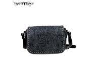 TR22 L8287 Montana West Trinity Ranch Tooled Design Collection Black