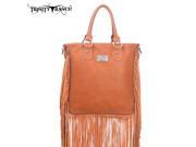 TR10 8561 Montana West Trinity Ranch Fringe Design Handbag Brown
