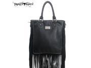 TR10 8561 Montana West Trinity Ranch Fringe Design Handbag Black