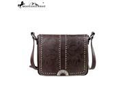 MW157 8295 Montana West Tooling Collection Messenger Bag Coffee