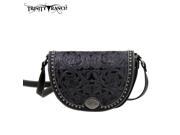 TR15 L8287 Montana West Trinity Ranch Tooled Design Collection Messenger Bag Grey