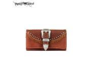 TR31 W002 Trinity Ranch Buckle Collection Wallet Brown