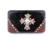 RM 3326 Patent Leather Cross Wallet