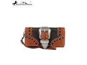 MW142 W002 Montana West Western Buckle Collection Wallet Brown