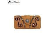 MW125 W002 Montana West Western Concho Collection Wallet Brown