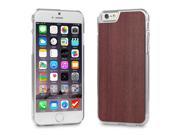 Cover Up WoodBack Real Wood Clear Case for iPhone 6 Purpleheart