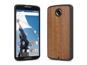 Cover Up WoodBack Real Wood Snap Case for Google Nexus 6 Mahogany