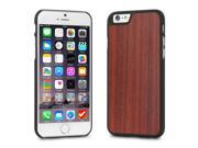Cover Up WoodBack Real Wood Matte Black Case for iPhone 6 Padauk