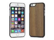 Cover Up WoodBack Real Wood Matte Black Case for iPhone 6 Walnut