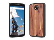 Cover Up WoodBack Real Wood Snap Case for Google Nexus 6 Cedar