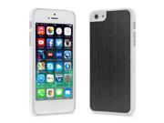 Cover Up WoodBack Real Wood Matte White Case for iPhone 5 5s Blackened Ash