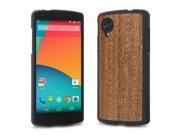 Cover Up WoodBack Real Wood Snap Case for Google Nexus 5 Mahogany