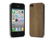 Cover Up WoodBack Real Wood Skin for iPhone 4 4s Walnut