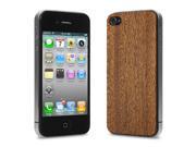 Cover Up WoodBack Real Wood Skin for iPhone 4 4s Mahogany
