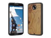 Cover Up WoodBack Real Wood Snap Case for Google Nexus 6 Carpathian Elm Burl
