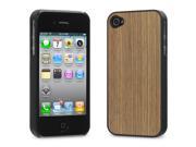 Cover Up WoodBack Real Wood Snap Case for iPhone 4 4s Walnut