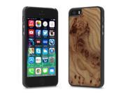 Cover Up WoodBack Real Wood Matte Black Case for iPhone 5 5s Carpathian Elm Burl