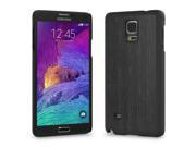 Cover Up WoodBack Real Wood Snap Case for Samsung Galaxy Note 4 Blackened Ash