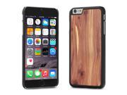 Cover Up WoodBack Real Wood Matte Black Case for iPhone 6 Plus Cedar