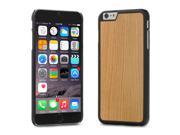 Cover Up WoodBack Real Wood Matte Black Case for iPhone 6 Plus Cherry
